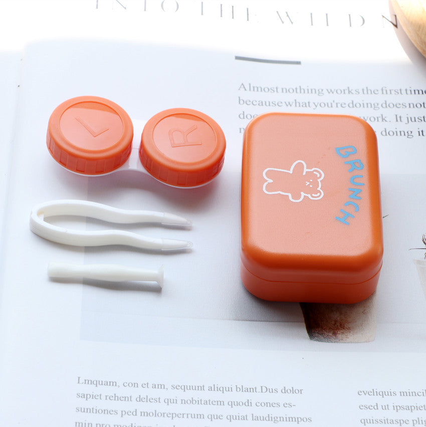 Orange Contact Lens Case