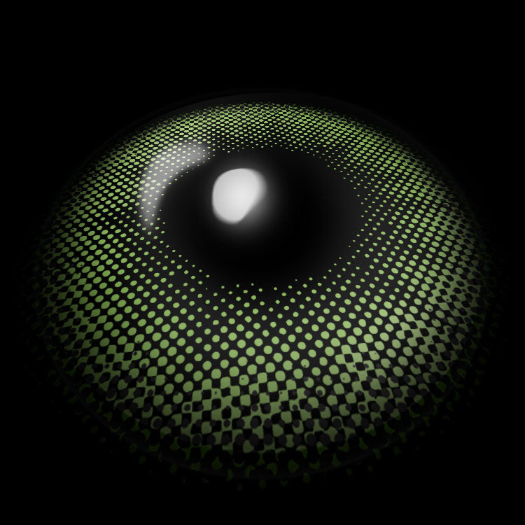 Sicilian Green Colored Contact Lenses 3D Display