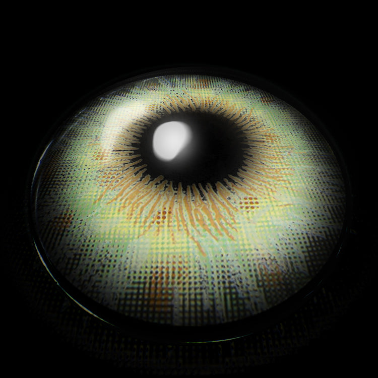 Wild Jungle Green Colored Contact Lenses 3D Display