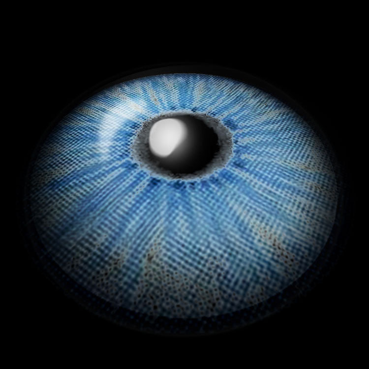 Ever Blue Colored Contact Lenses 3D Display