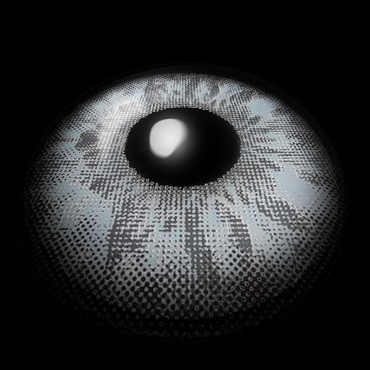 Wildcat Gray Colored Contact Lenses 3D Display