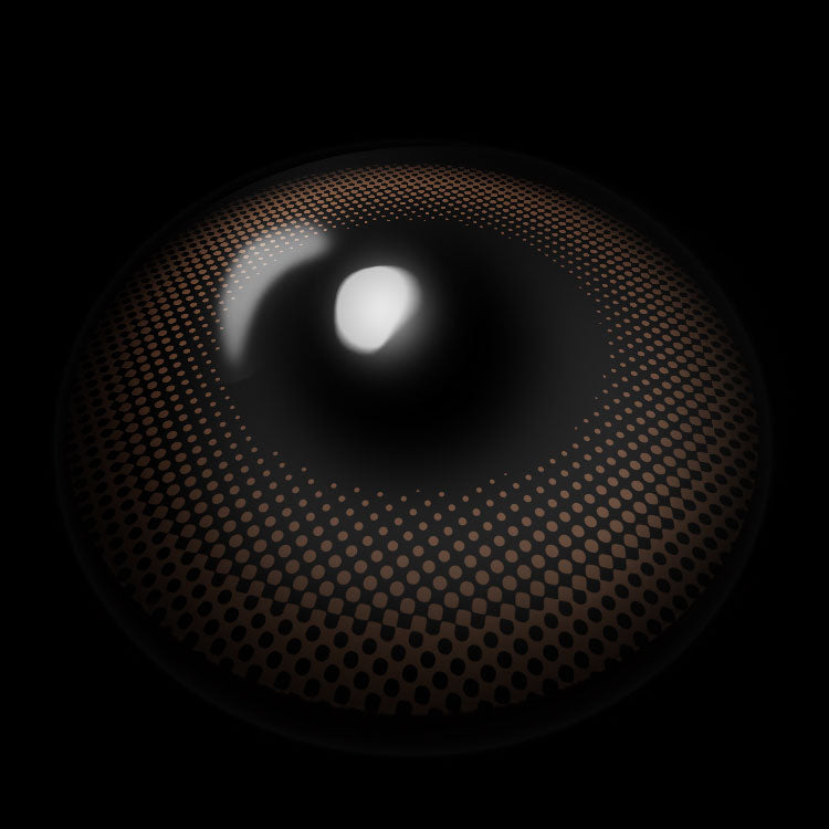 【Prescription】Avela Brown Colored Contact Lenses 3D Display