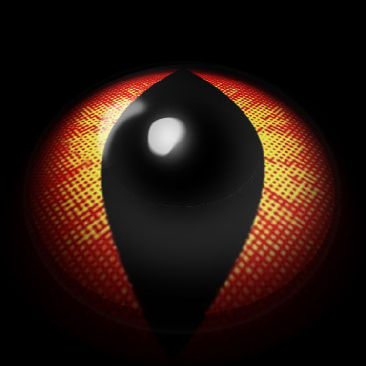 Scarlet Catseye Contact Lenses 3D Display