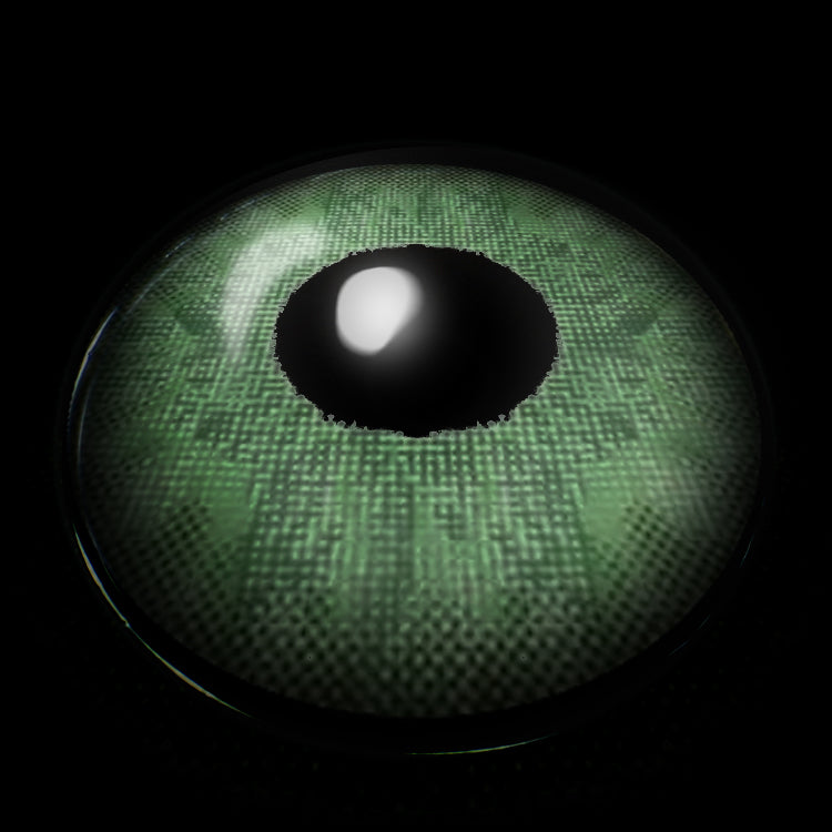 Wildcat Green Colored Contact Lenses 3D Display