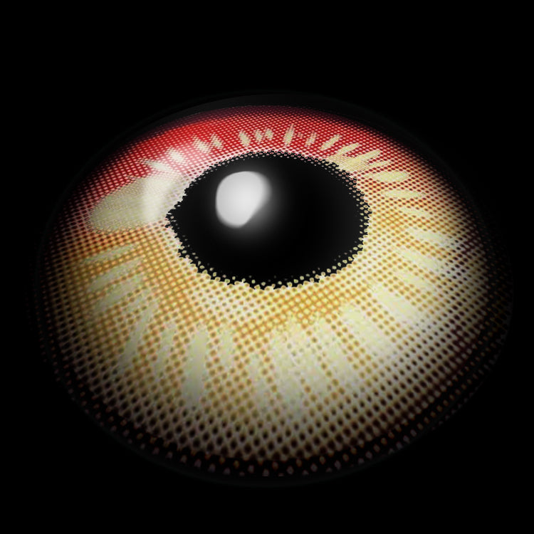 Crimson Red Emotions Contact Lenses 3D Display