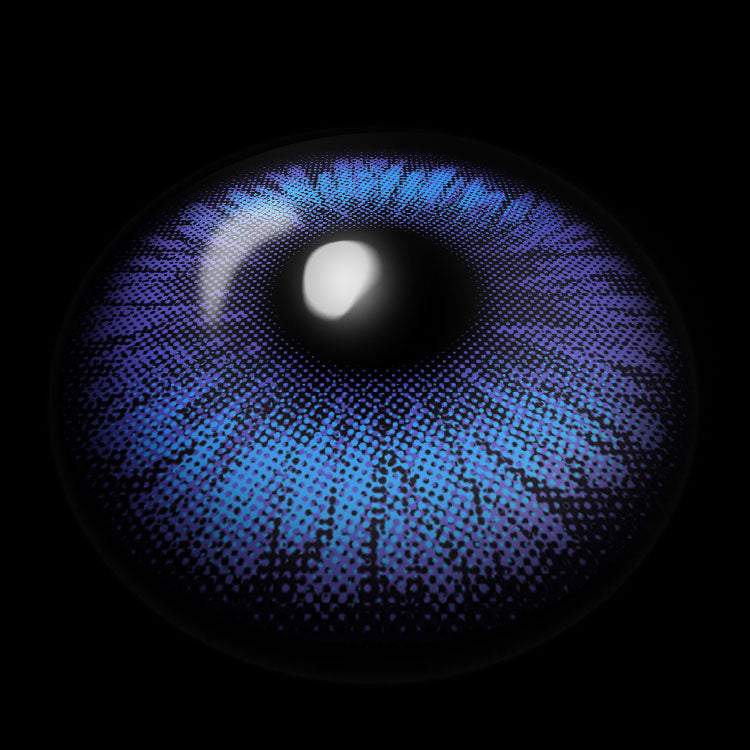 Icy Petal Blue Contact Lenses 3D Display