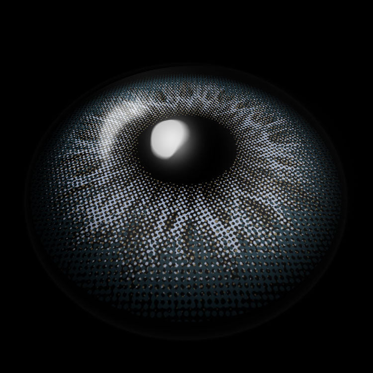 Norwegian Forest Blue Contact Lenses 3D Display