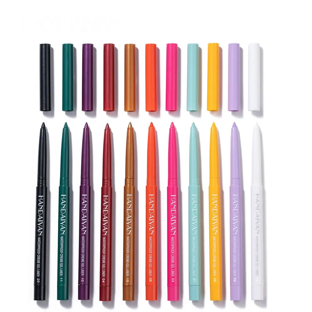 15-Color Waterproof Shimmer Eyeliner Pencil