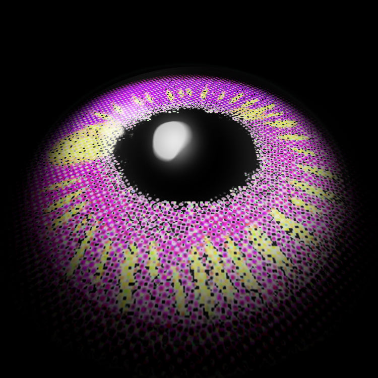 Dreamy Purple Moods Contact Lenses 3D Display