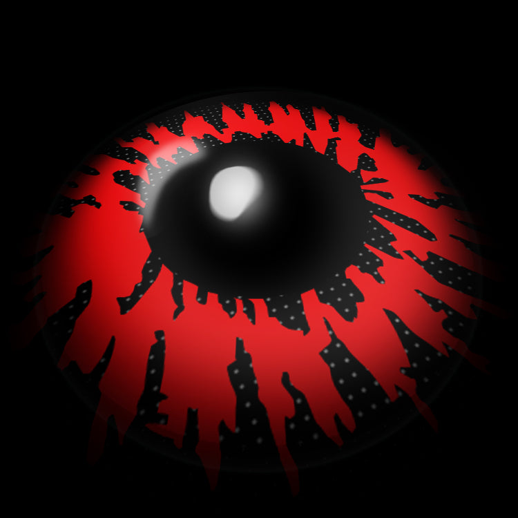 Mystical Inferno Red Contact Lenses 3D Display