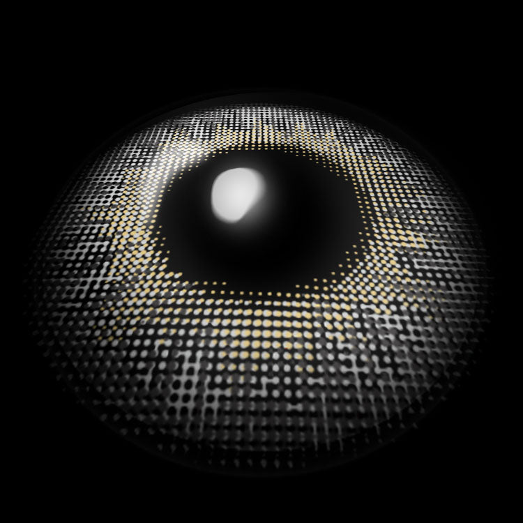 Frosted Gleam Gray Contact Lenses 3D Display