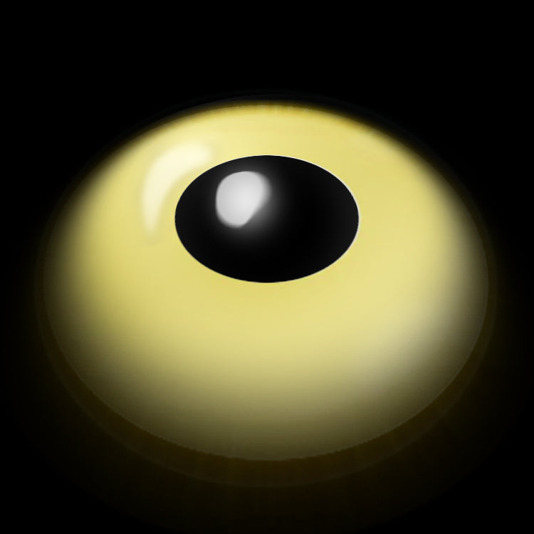 Yellow Sunbeam Eyes Contact Lenses 3D Display