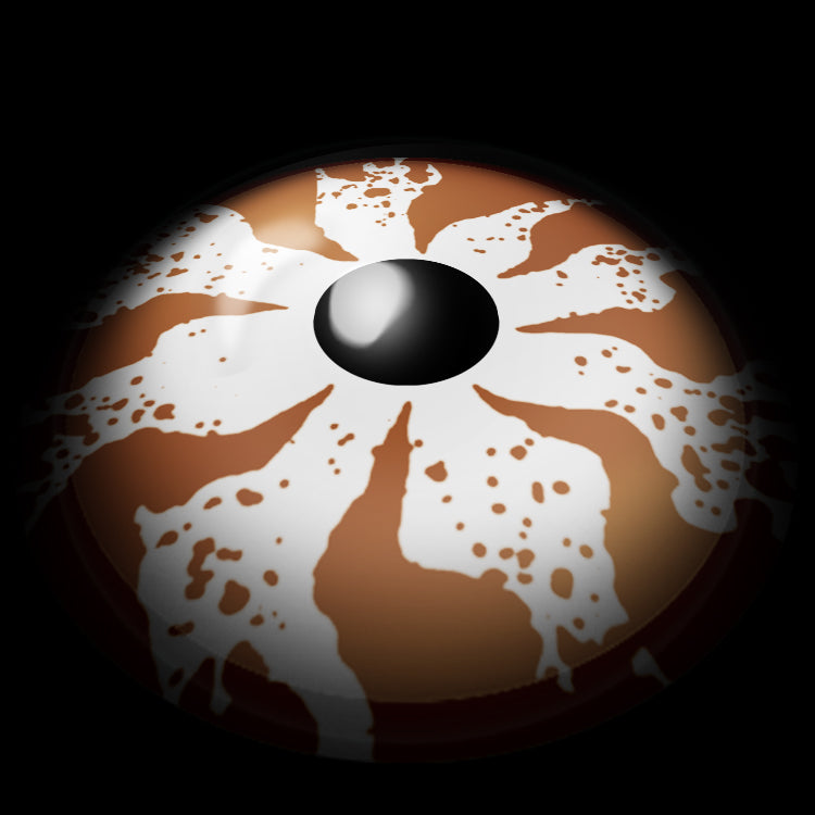 Thrilling white Blossom Contact Lenses 3D Display