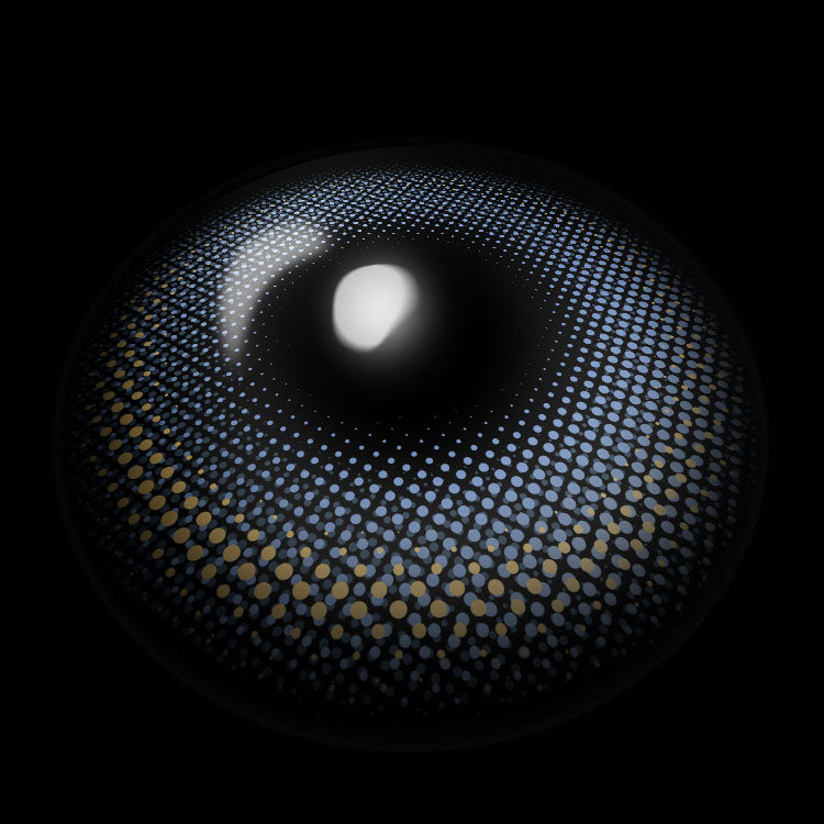 【Prescription】New Moon Blue Colored Contact Lenses 3D Display