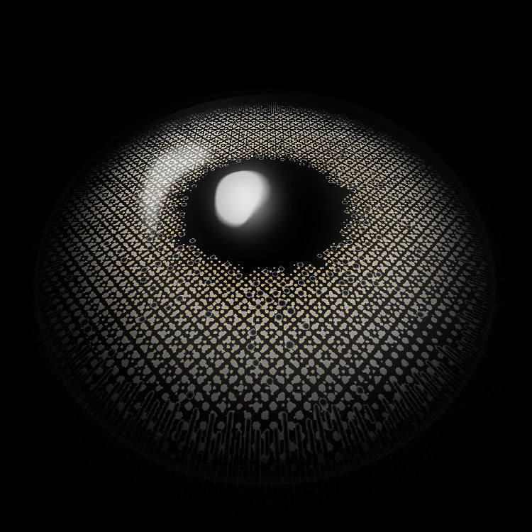 Ocean Gray Colored Contact Lenses 3D Display