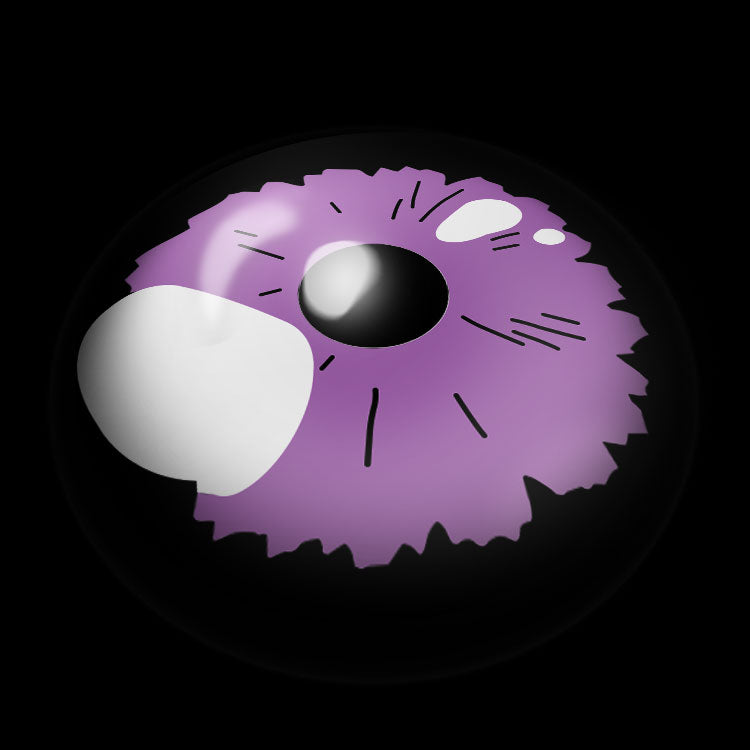 Sunlit Floral Eclipse Purple Contact Lenses 3D Display