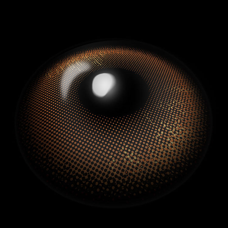 【Prescription】Pearl Brown Colored Contact Lenses 3D Display
