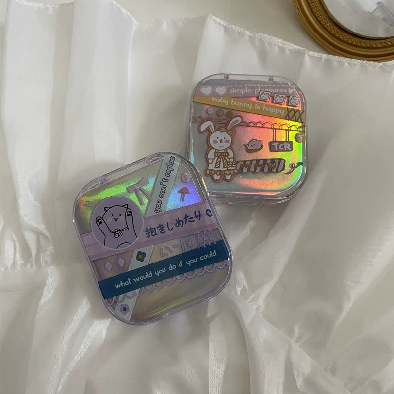 EYESFAV Silver Dream Transparent Contact Lens Case