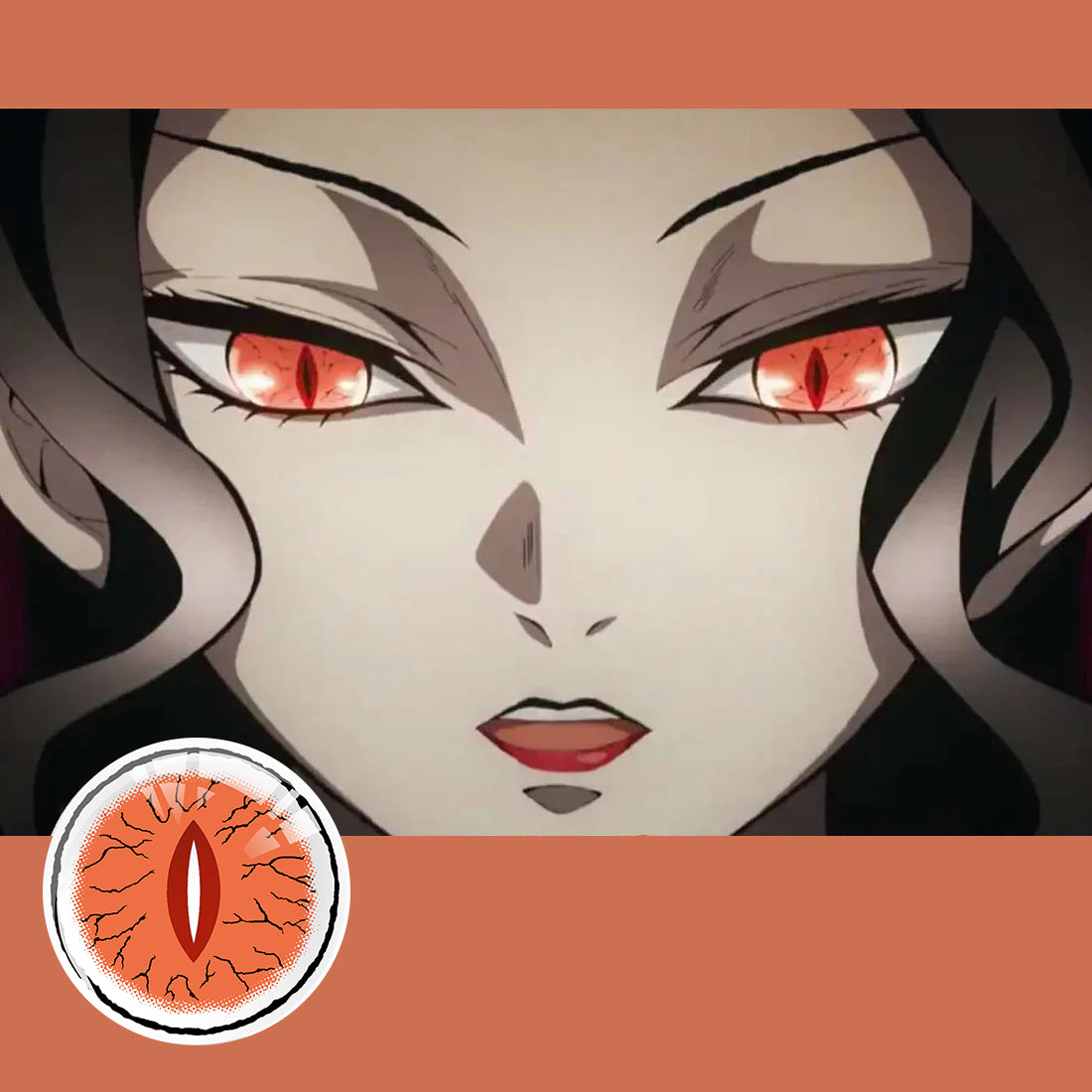 Demon Slayer's Inferno Cat's Eye Contact Lenses