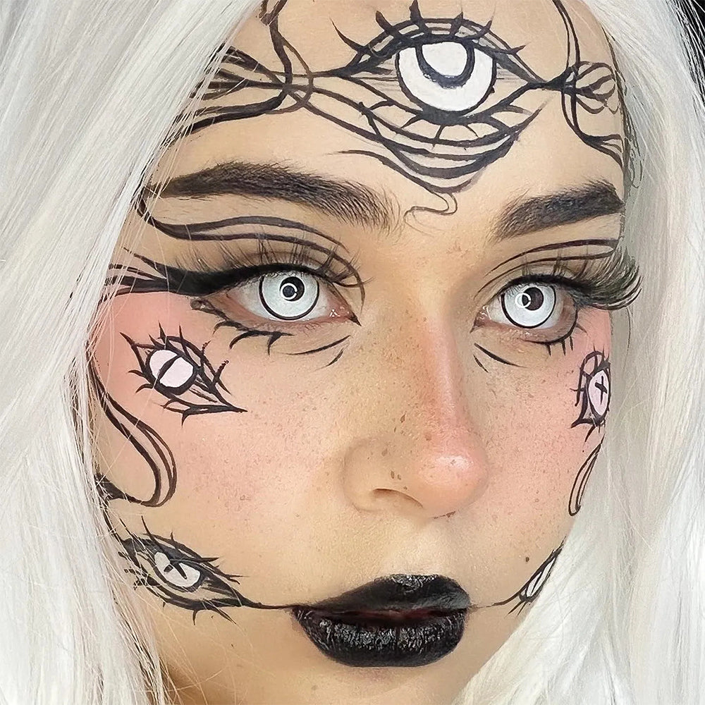 Eclipse White Iris Contact Lenses