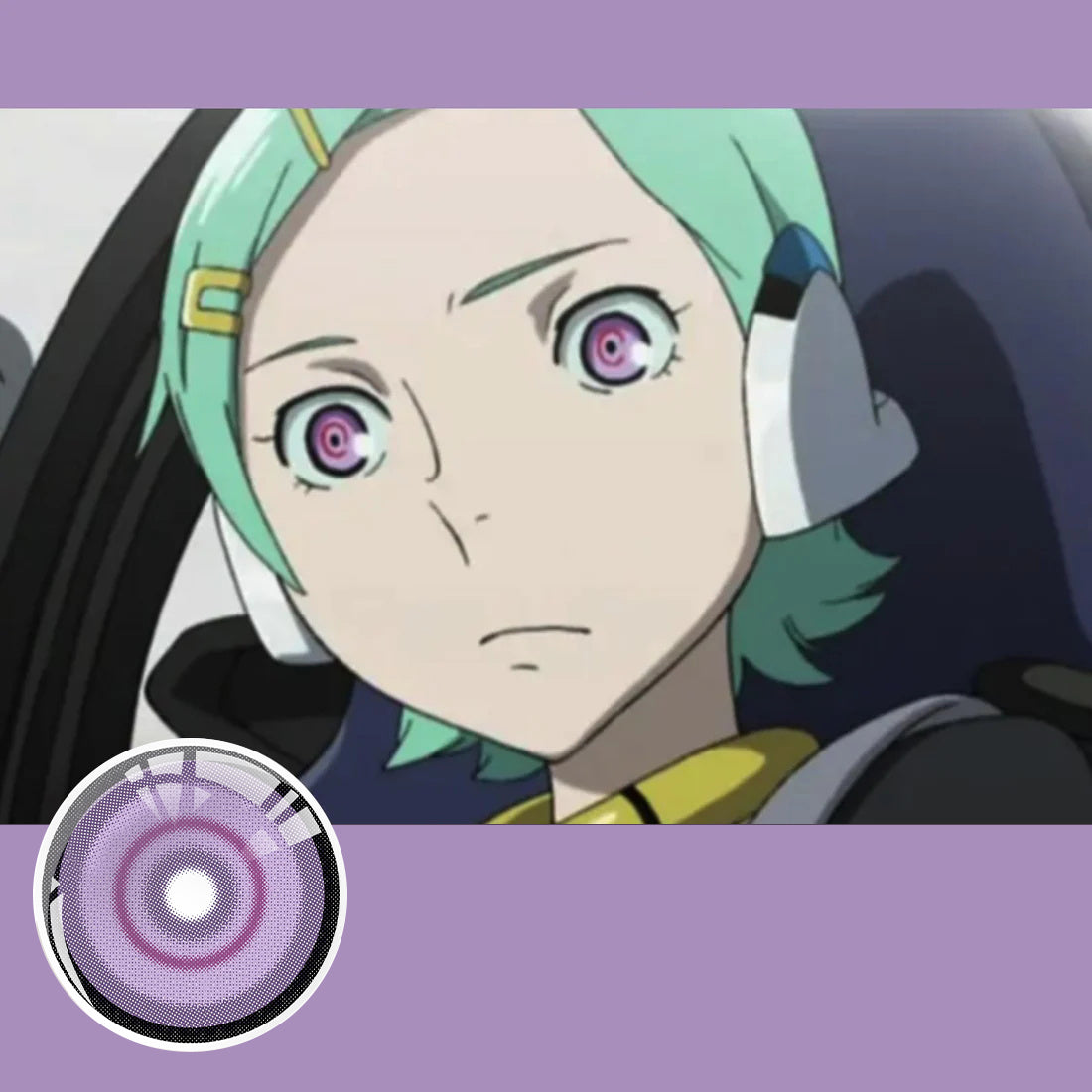 Twilight Amethyst Halo Contact Lenses