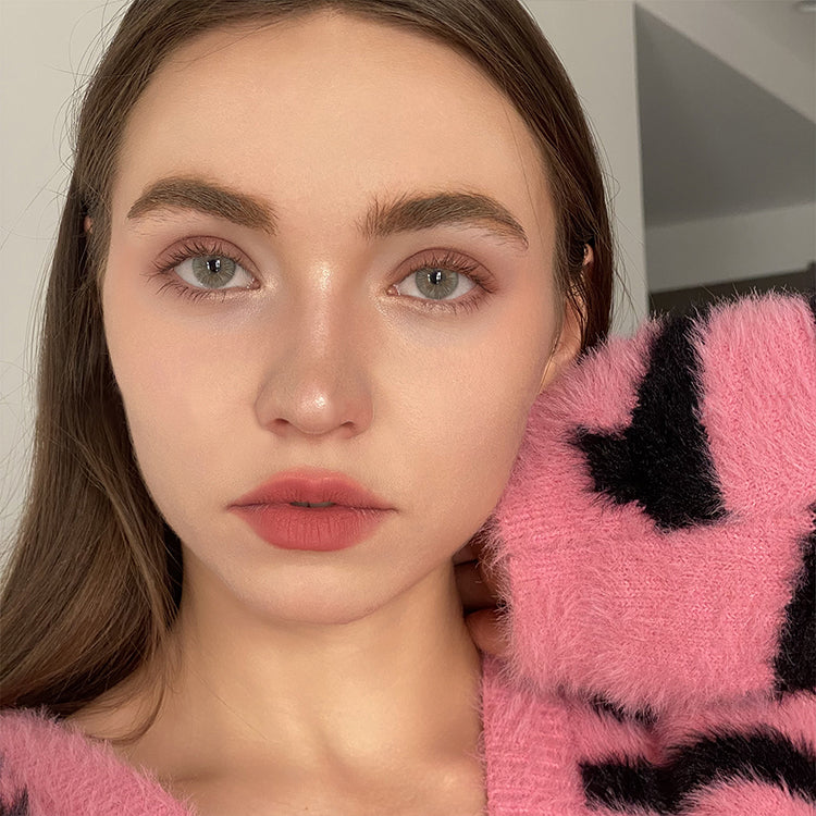 A Girl Wearing Ever Gray Contact Lenses