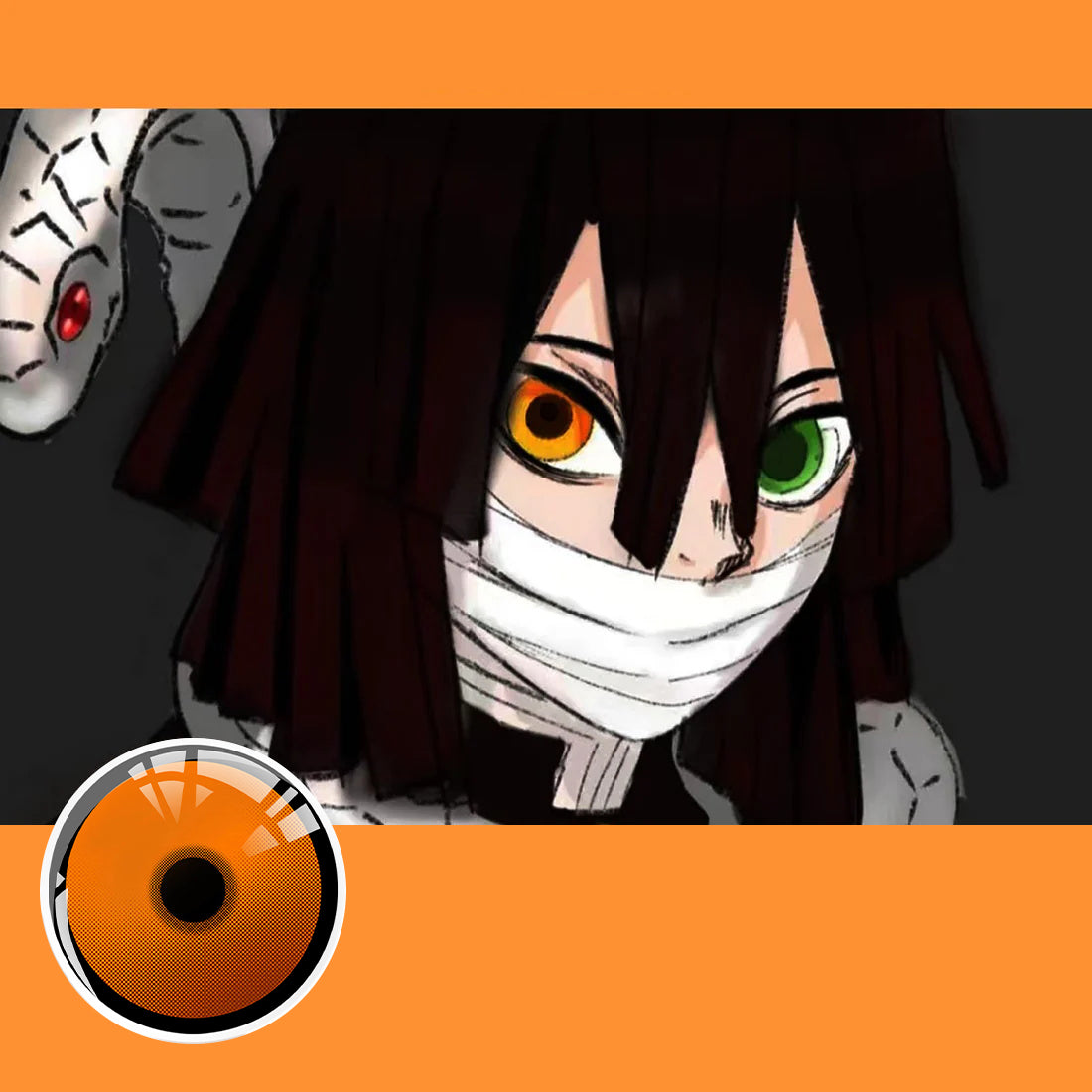 Chainsaw Citrine Gaze Contact Lenses