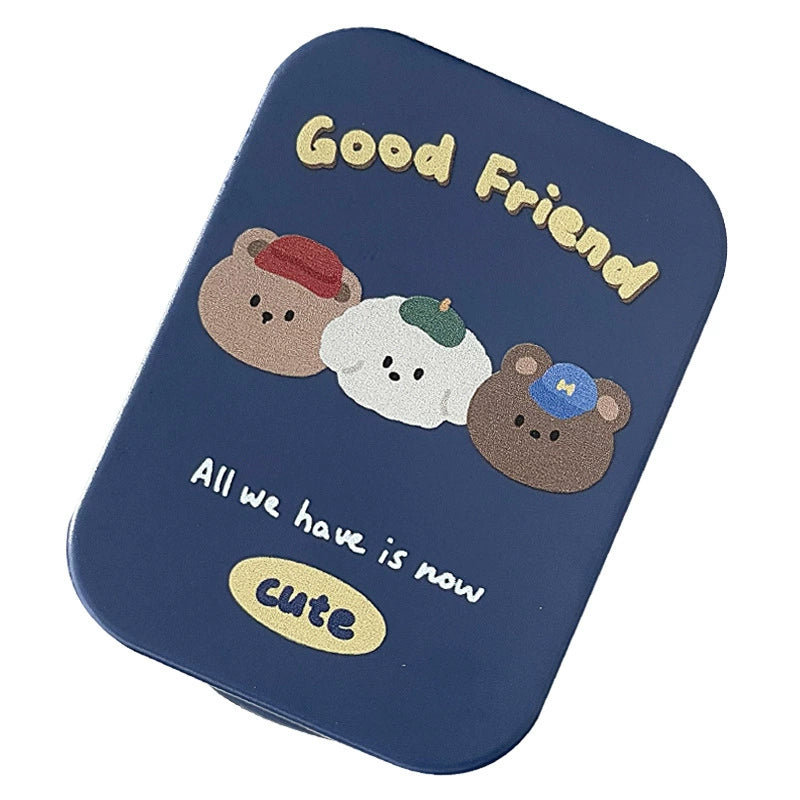 Three Bears Blue Contact Lens Case