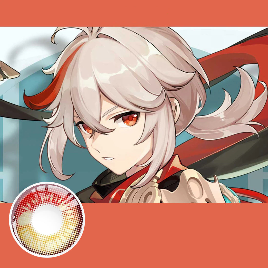 Crimson Red Emotions Contact Lenses