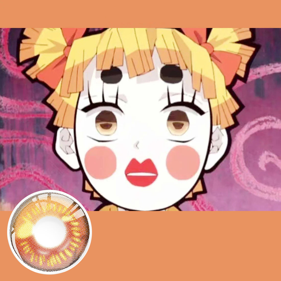 Golden Orange Hues Contact Lenses