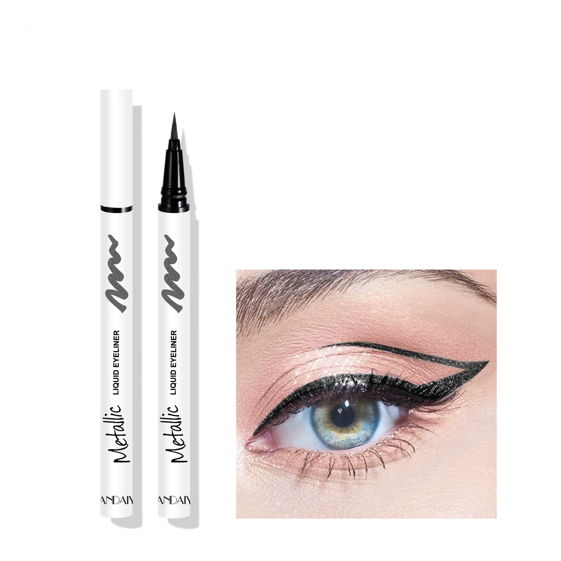 Black Waterproof Shimmer Eyeliner Pencil