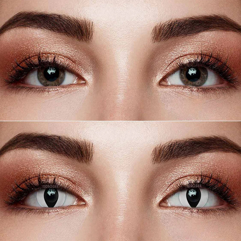 Moonlit Pupil Catseye White Contact Lenses