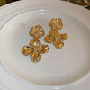 Vintage Floral Hoop Earrings