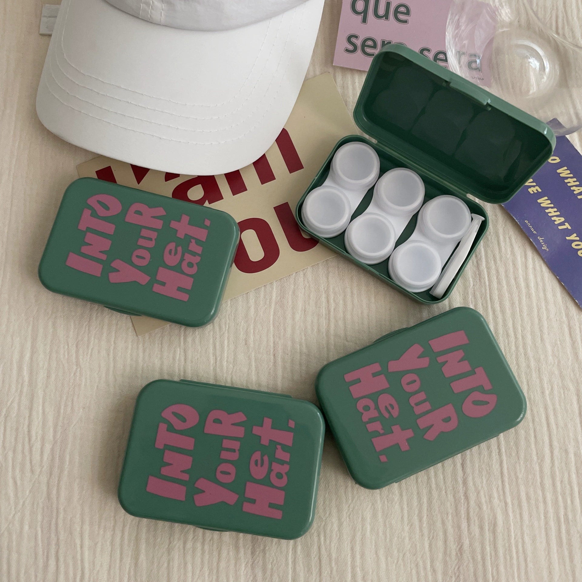 ColorPop Green Contact Lens Case