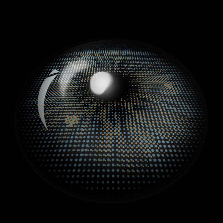 Frosted Love Blue Contact Lenses 3D Display