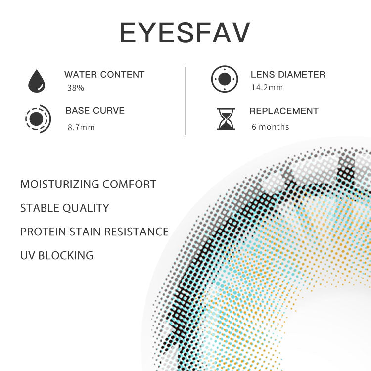 EYESFAV Koi Twilight Green Contact Lenses Parameters