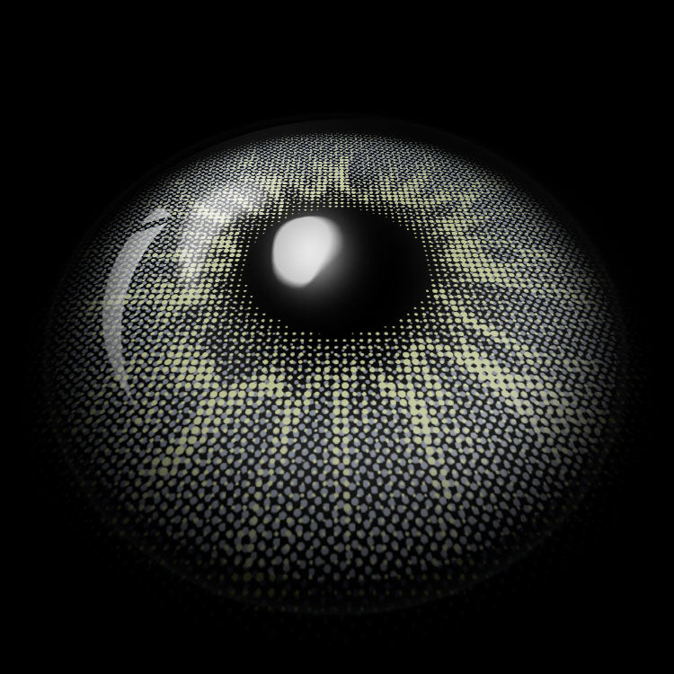 Sparkling Gray Contact Lenses 3D Display