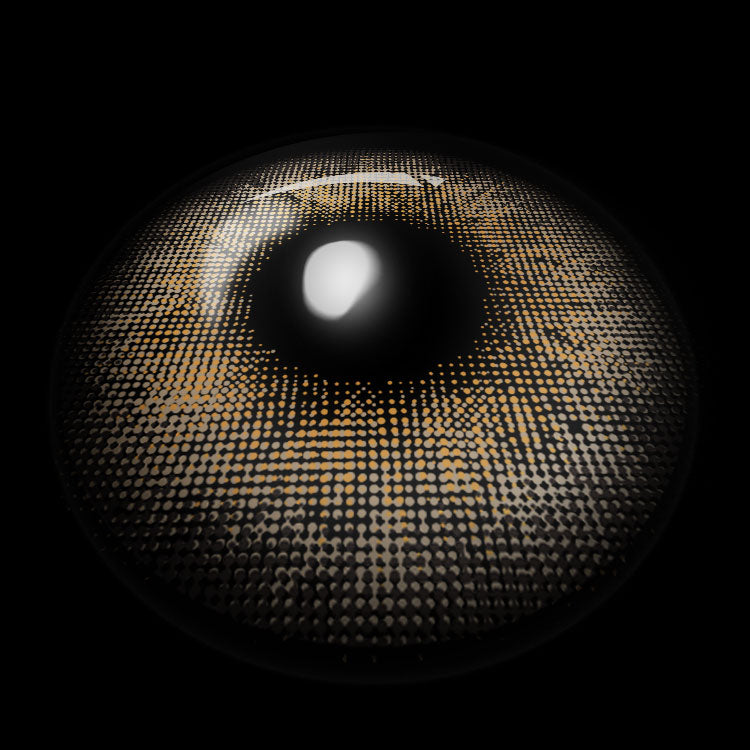 Eternal Glow Brown Contact Lenses 3D Display