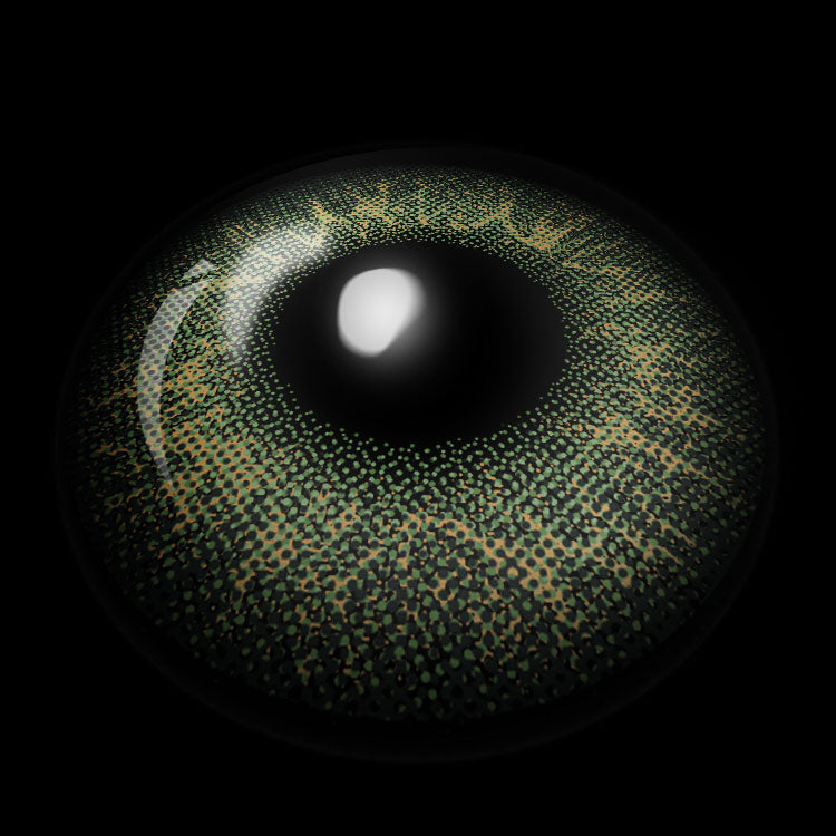 Verdant Spark Green Contact Lenses 3D Display