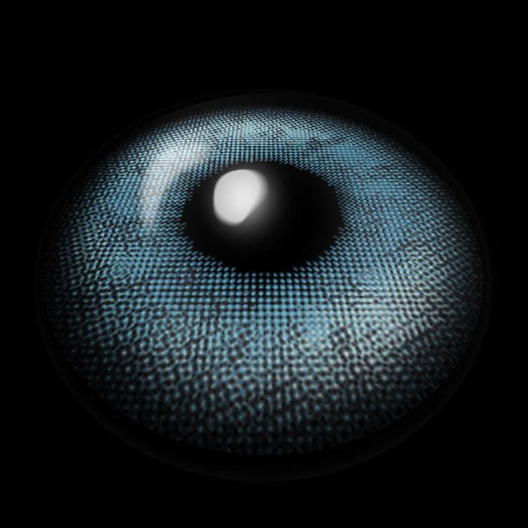 Marine Blue Contact Lenses 3D Display