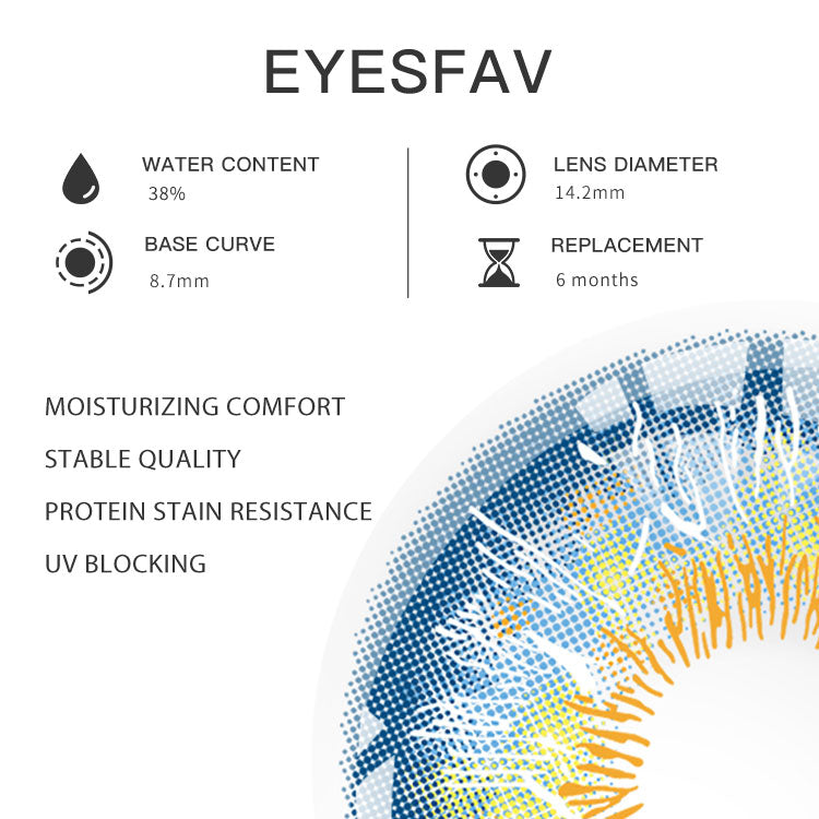 EYESFAV Thunderstruck Blue Contact Lenses Parameters