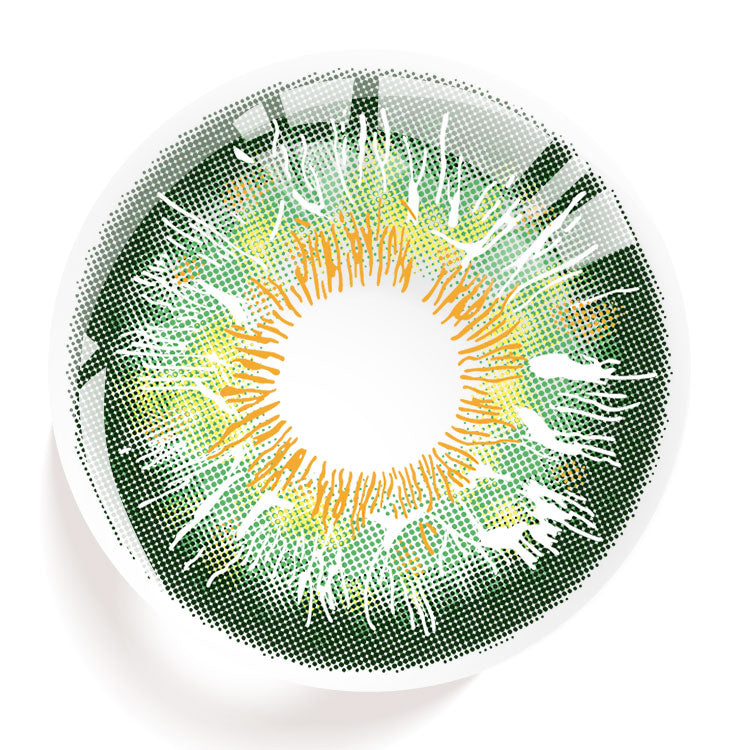 EYESFAV Thunderstruck Green Contact Lenses