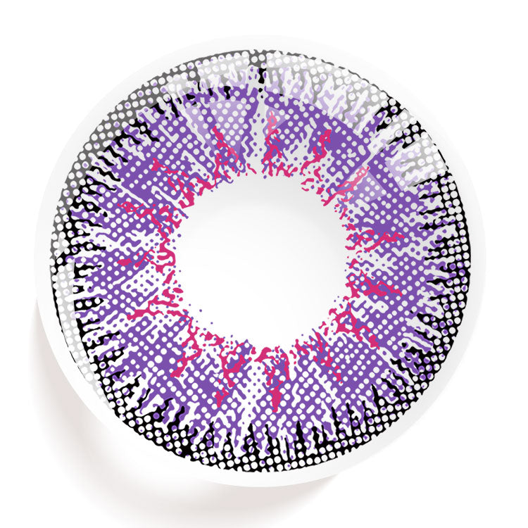 EYESFAV Neon Pulse Purple Contact Lenses