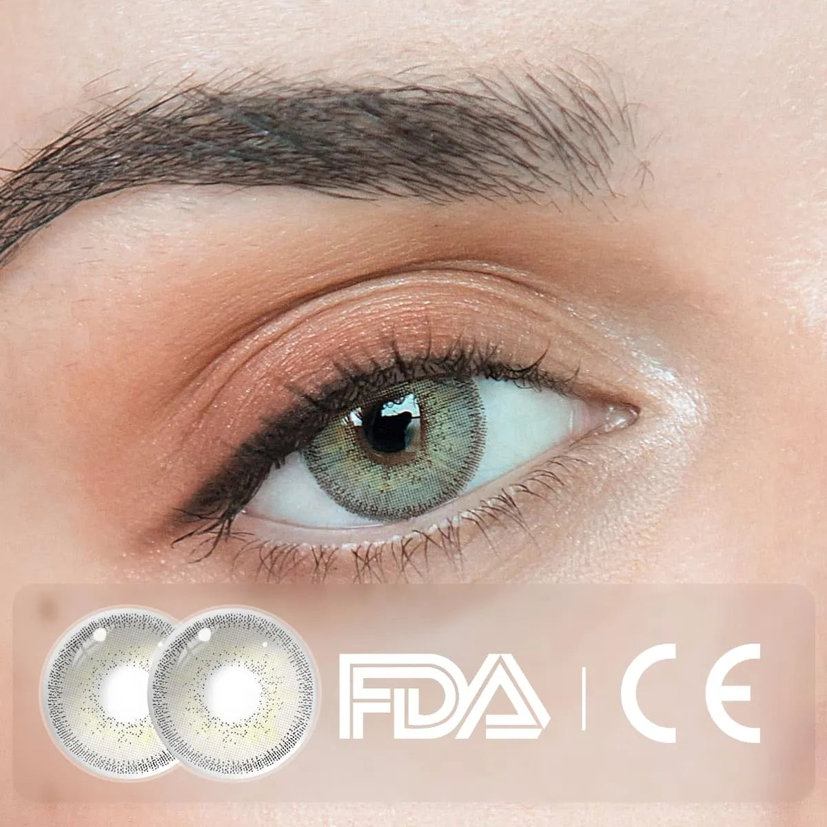 Edge Gray Colored Contact Lenses
