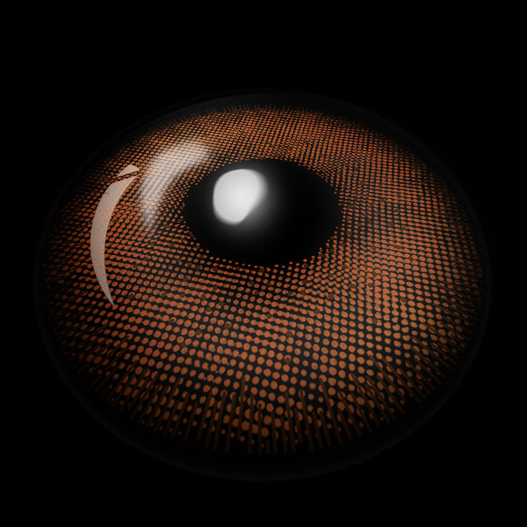 Earthbound Pulse Brown Contact Lenses 3D Display