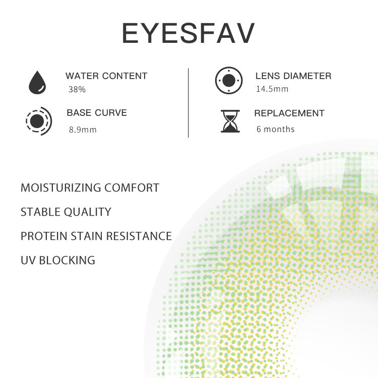 EYESFAV EYESFAV Madrid Green Contact Lenses Parameters