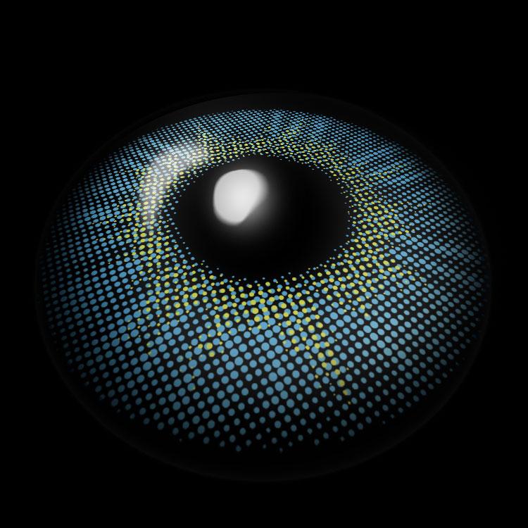 Sky Dancer Blue Contact Lenses 3D Display