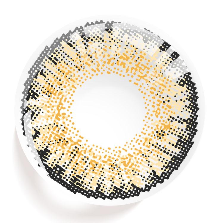 EYESFAV Amber Cascade Brown Contact Lenses