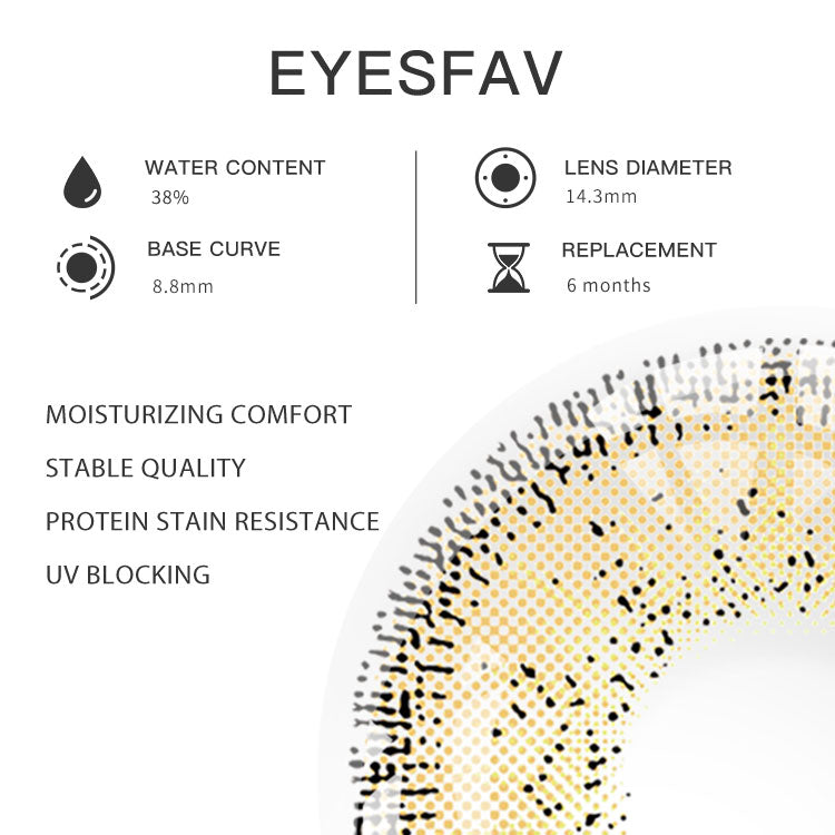 EYESFAV Magic Brown Contact Lenses Parameters