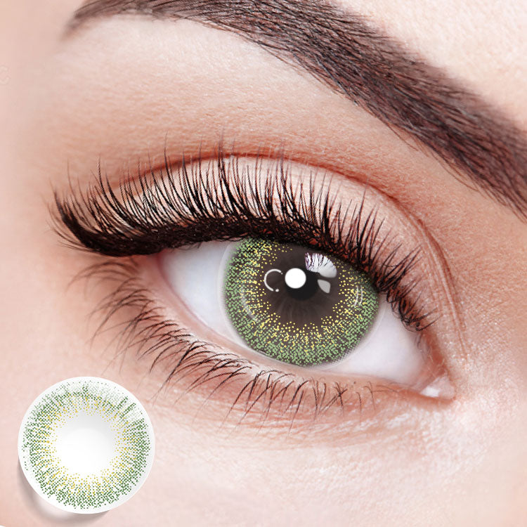 Stripe Essence Green Contact Lenses